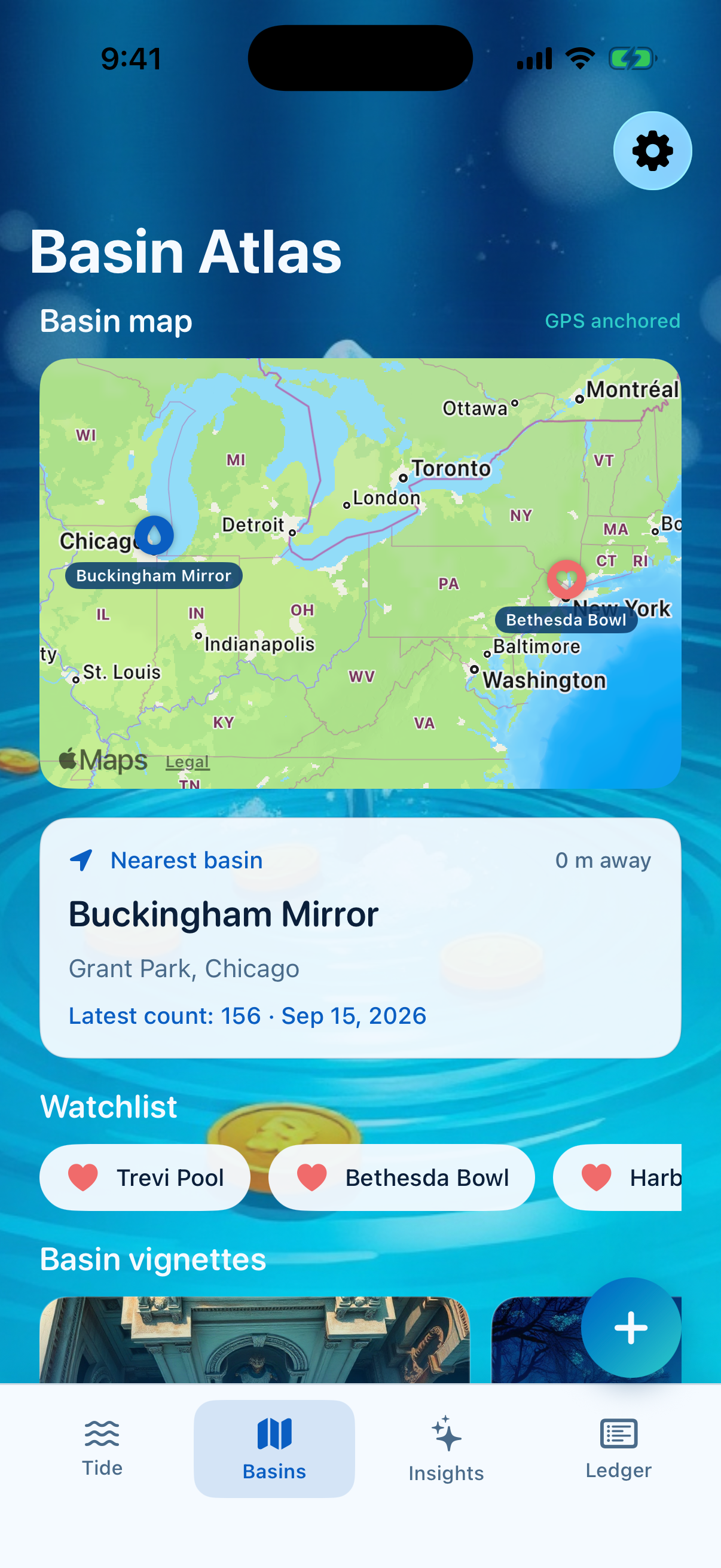 Basin Atlas screen